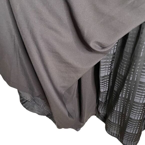 Halogen Womens Everyday Wrap Dress L Midnight Navy 3/4 Sleeve Witchy Demure - Picture 6 of 10